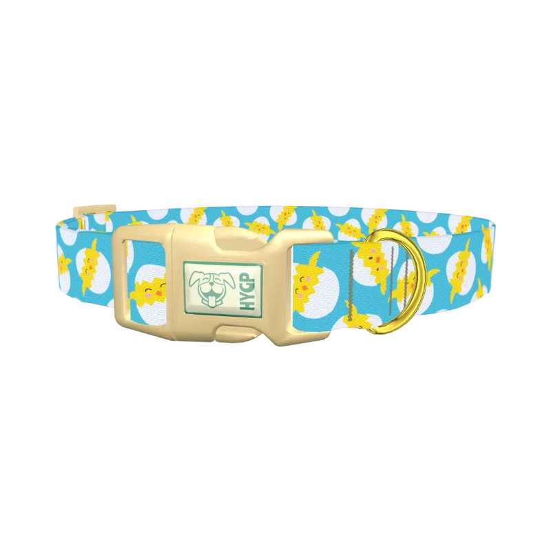 Easter Chick Dog Collar - plastic gold