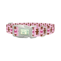 Teddy Bear Bow Dog Collar - plastic silver