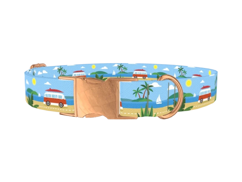 Beach Vacation Dog Collar