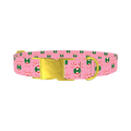 Christmas Candy Cane Dog Collar - metal gold