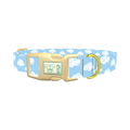 Cloudy Sky Dog Collar - plastic gold