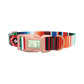 Mexican Stripe Pattern Dog Collar - plastic rose gold