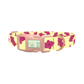 Hydrant Pattern Dog Collar - plastic rose gold