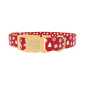 Christmas Snowflake Dog Collar - plastic gold