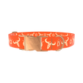 Western Skull Dog Collar - metal silver