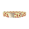 Red Chili Pepper Dog Collar - metal silver