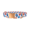 Patriotic Balloon Dog Collar - metal rose gold