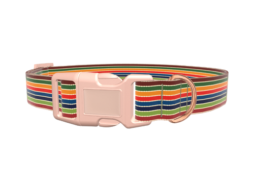 Colorful Honeycomb Dog Collar