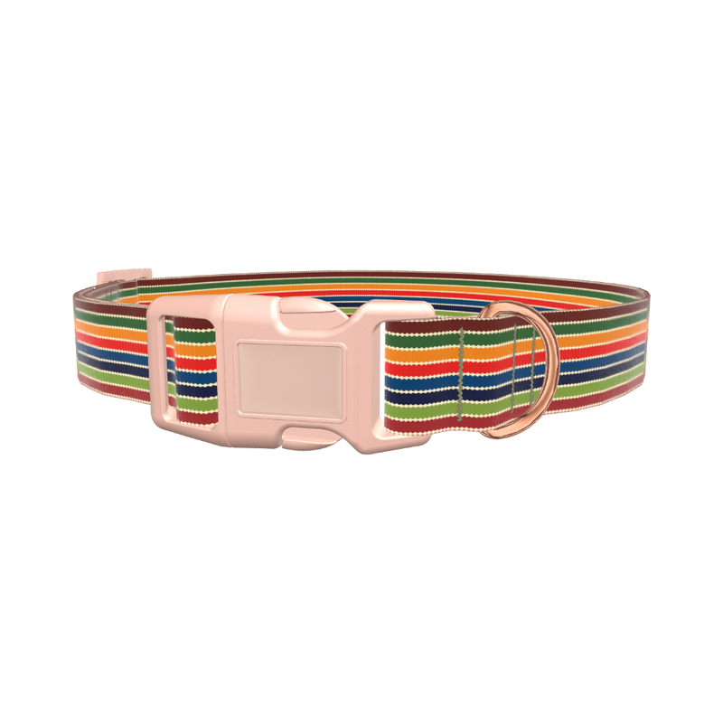 Colorful Honeycomb Dog Collar - plastic gold