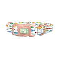 Colorful Lure Pattern Dog Collar - plastic rose gold