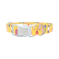 Surfboard Beach Dog Collar - plastic rose gold