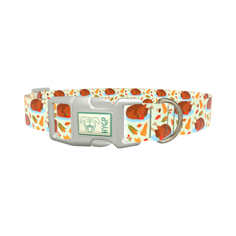 Harvest Feast Dog Collar - plastic rose gold