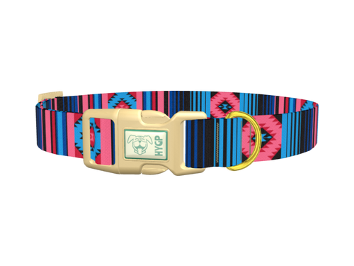 Geometric Star Stripe Dog Collar
