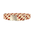 Geometric Sausage Dog Collar - metal silver