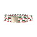 Christmas Car Dog Collar - metal silver