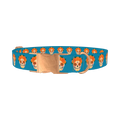 Day of the Dead Dog Collar - metal rose gold
