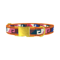 Aztec Meander Dog Collar - metal gold