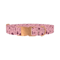 Halloween Palmistry Dog Collar - metal rose gold