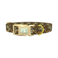 Brown Camouflage Dog Collar - plastic gold