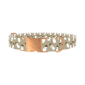 Cowboy Ghost Pattern Dog Collar - metal rose gold