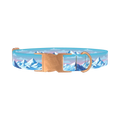 Arctic Mountain Dog Collar - metal rose gold