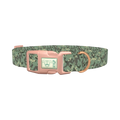 Olive Camouflage Dog Collar - plastic rose gold