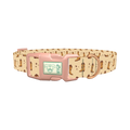 Western Cowboy Boot Dog Collar - plastic rose gold