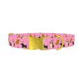 Christmas Dogs Dog Collar - metal gold
