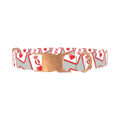Queen of Hearts Dog Collar - metal rose gold