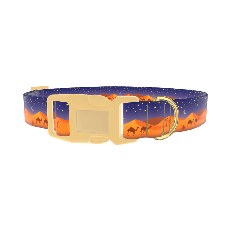 Desert Night Dog Collar - plastic gold