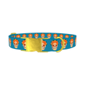 Day of the Dead Dog Collar - metal gold