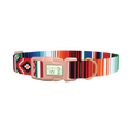 Mexican Stripe Pattern Dog Collar - plastic rose gold