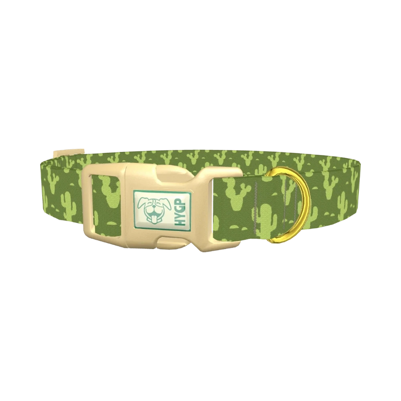 Cactus Desert Dog Collar - plastic gold