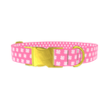 Shamrock Pattern Dog Collar - metal rose gold