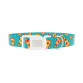 Pizza Slice Dog Collar - plastic silver
