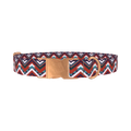Geometric Triangle Dog Collar - metal rose gold