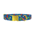 Ping Pong Paddle Dog Collar - metal gold