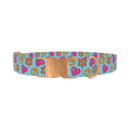 Colorful Smile Dog Collar - metal rose gold