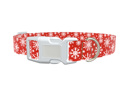 Festive Snowflake Dog Collar