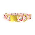 Autumn Rowanberry Dog Collar - metal gold
