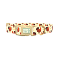Turkey Heart Dog Collar - plastic silver