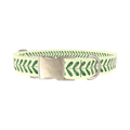 Geometric Leaf Dog Collar - metal gold