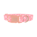 Floral Blossom Dog Collar - plastic rose gold