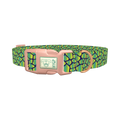 Geometric Animal Print Dog Collar - plastic rose gold