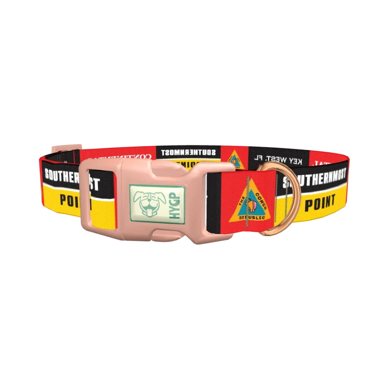 Key West Buoy Dog Collar - plastic rose gold
