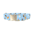Festive Cat Dog Collar - metal silver