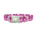 Pink Digital Camo Dog Collar - plastic silver