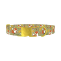 Woodland Fox Dog Collar - metal gold