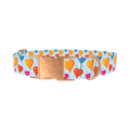 Valentine Heart Balloon Dog Collar - metal rose gold