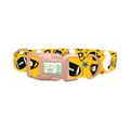 Yellow Football Trophy Dog Collar - plastic rose gold